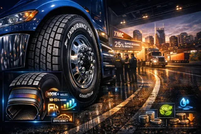Goodyear Rolls Out Endurance SRS Steer Tire for Blurring Super-Regional Trucking Duties