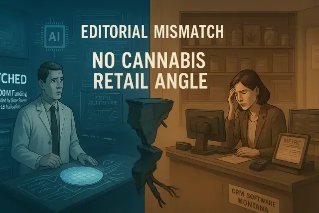 Editorial Mismatch: AI Chip Funding News Has No Cannabis Retail Angle